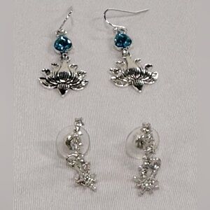 Stunning Blingy Pierced Earrings (lot of 2)
